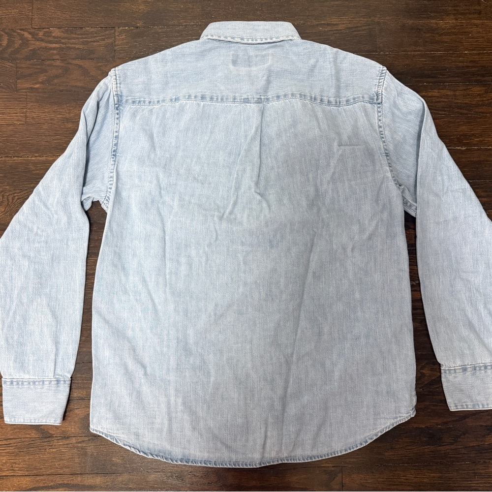 NWT Abercrombie & Fitch 100% Cotton Men's Denim Button-Up Shirt - Picture 6 of 8